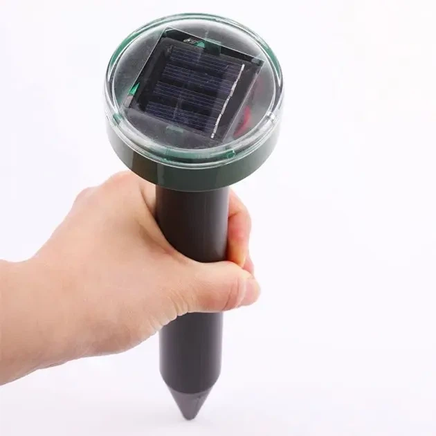 Отпугиватель кротов грызунов и змей ультразвуковой Garden Solar на солнечной батарее 400–1000 Гц защита участка до 650 кв м (416811) - изображение 5