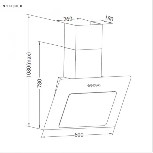 Вытяжка pyramida nrx 60 (800) b gwh - Фото 7 Вытяжка pyramida nrx 60 (800) b gwh - изображение 7
