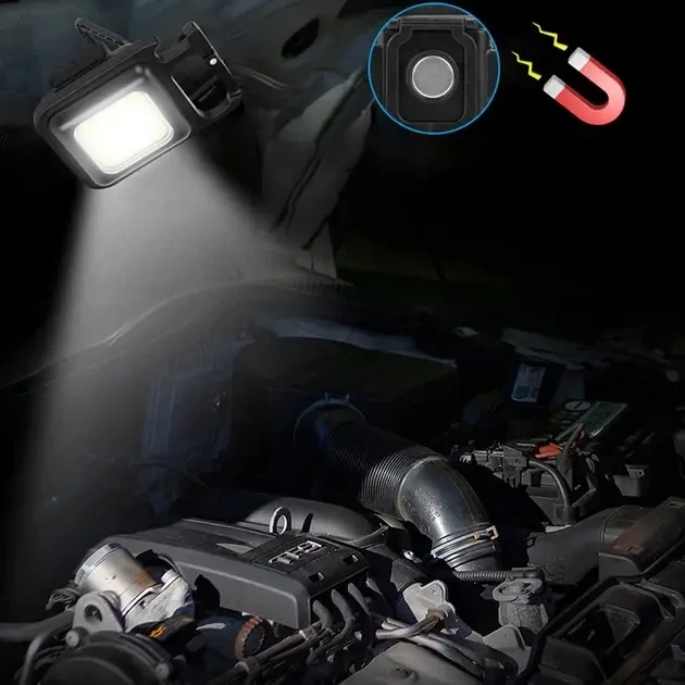 Багатофункціональний акумуляторний LED ліхтарик-брелок - Фото 2 Багатофункціональний акумуляторний LED ліхтарик-брелок - зображення 2