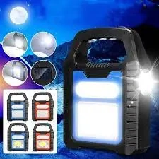 Фонарь переносной Светодиодный HB-9707A-COB+LED power bank USB Li-Ion аккумулятор солнечная батарея для кемпинга - изображение 5