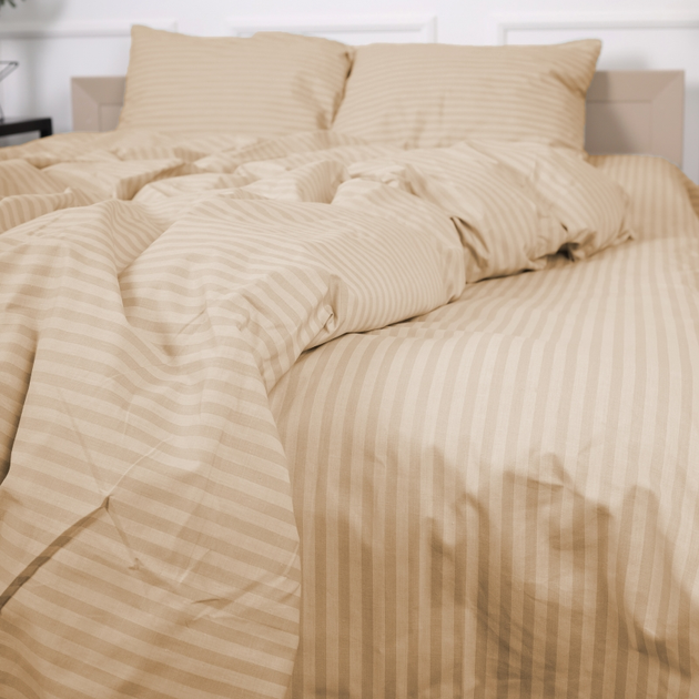Простирадло MirSon Бязь 17-0602 Stripe Creamy 200x220 см від Rozetka на платформі USKIDKA Акція на Простирадло MirSon Бязь 17-0602 Stripe Creamy 200x220 см від Rozetka