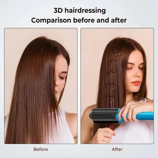 Плойка-выпрямитель для волос со сменными насадками HAIR STYLE XL-619 Утюжок с керамическим покрытием - изображение 7