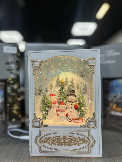 Новорічний музичний нічник-світильник XMAS WDL 24023B, чорний - зображення 9