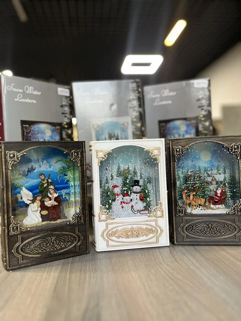 Новорічний музичний нічник-світильник XMAS WDL 24023B, чорний - зображення 5