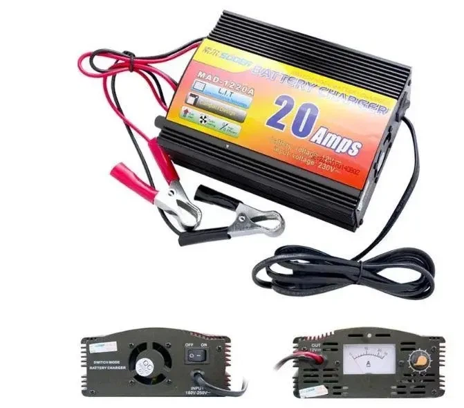 Зарядное устройство для аккумулятора UKC Battery Charger 20A MA 1220A black - изображение 2