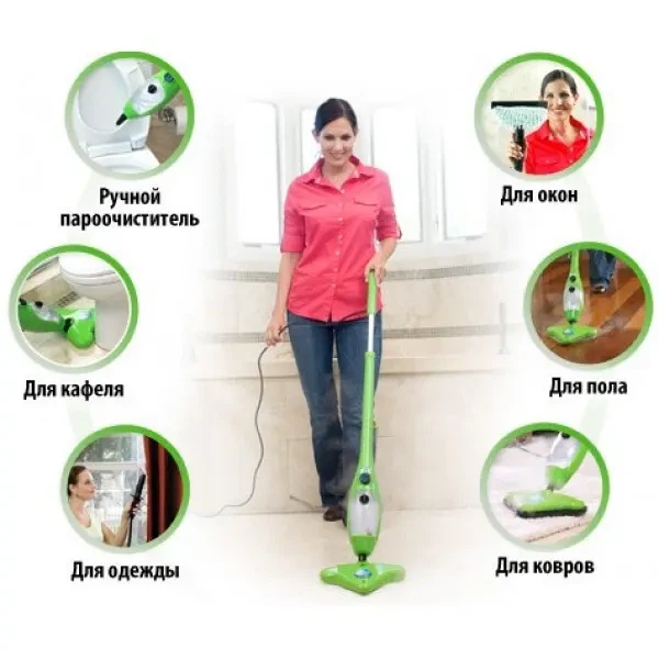 Универсальная паровая швабра Steam Cleaner X5 MOP 5 в 1 - изображение 3