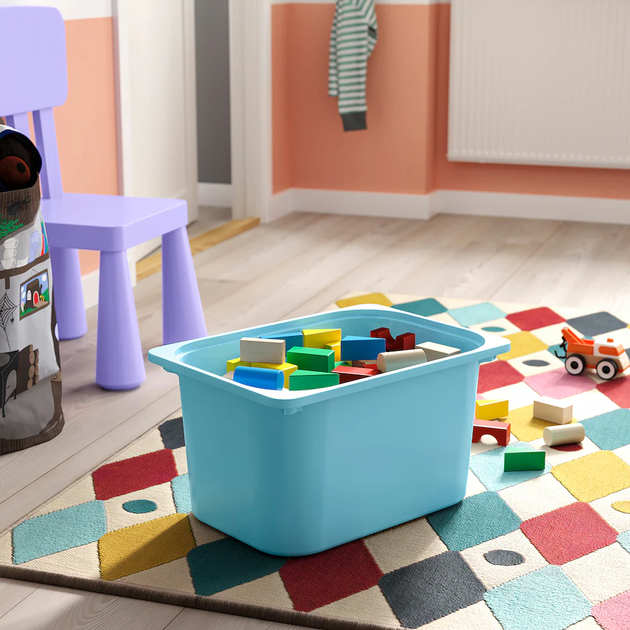 Контейнер TROFAST 42x30x23 см IKEA 505.820.91 світло-блакитний - Фото 2 Контейнер TROFAST 42x30x23 см IKEA 505.820.91 світло-блакитний - зображення 2