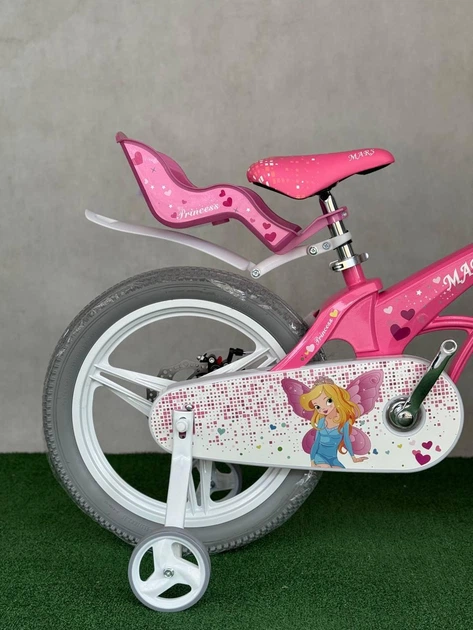 Велосипед Mars Princess 18” магнієва рама, кукловоз, кошик