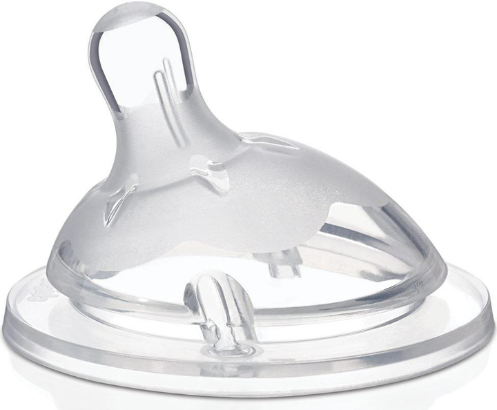 Smoczek na butelkę Chicco NaturalFeeling silikonowy przepływ wolny 0 m+ 1 szt (8058664010424) - obraz 2