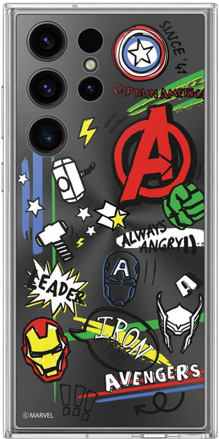 Etui Samsung Marvel Back Plate do Samsung Galaxy S23 Ultra Black (GP-TOS918HICBW) - obraz 2