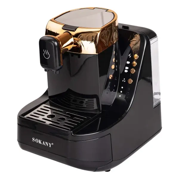 Кофемашина турецкая кофеварка Sokany SK-04010 портативная электрокофеварка электрическая турка с антипригарным покрытием 700 Вт Черный - изображение 6