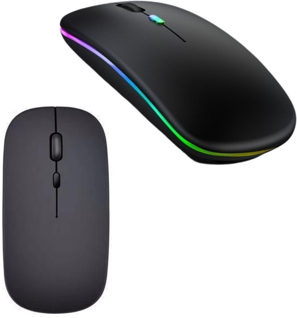 Mysz LEAN Toys Universal Silent Range Wireless Black (5905991035435) - obraz 1