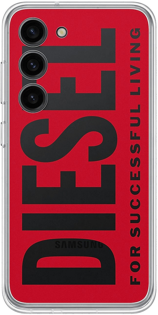 Панель Samsung Diesel Back Plate для Samsung Galaxy S23 Plus Red-Black (GP-TOS916TLBRW) - зображення 1