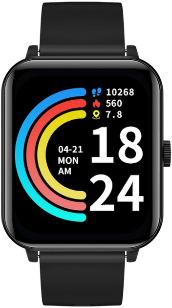 Smartwatch Niceboy Watch 4 lite Carbon Black (8594182428759) - obraz 2