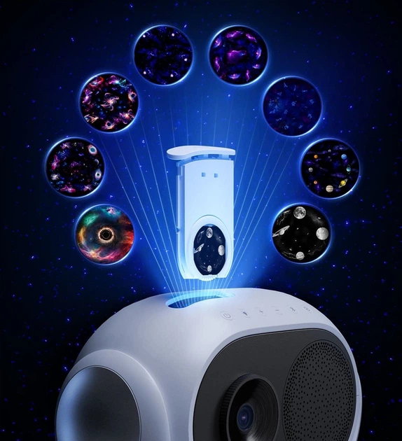 Зірковий проектор Govee H6092 Galaxy Star Projector, RGB, WI-FI/Bluetooth Білий (6974316997702) - зображення 4
