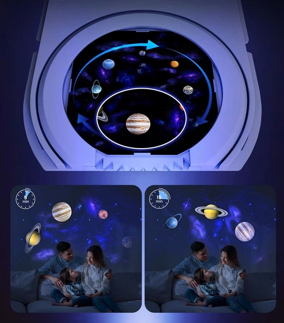 Зірковий проектор Govee H6092 Galaxy Star Projector, RGB, WI-FI/Bluetooth Білий (6974316997702) - зображення 6