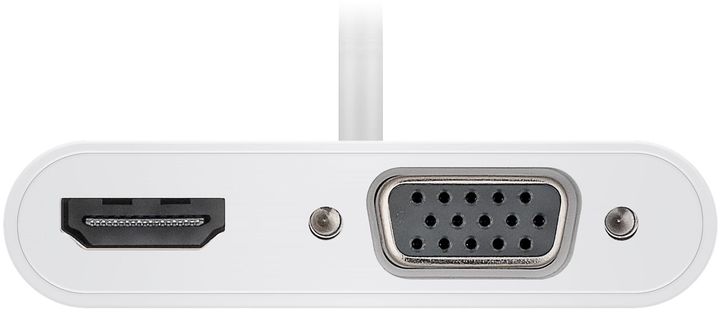 Адаптер Goobay USB-C на HDMI/VGA/USB-C/3.5 mm jack Multiport White (4040849524189) - зображення 5
