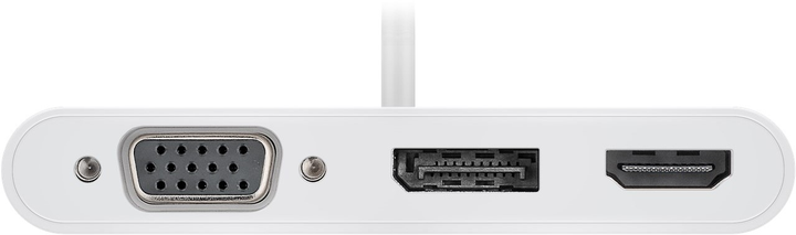 Adapter Goobay USB-C do HDMI/VGA/DisplayPort Multiport White (4040849524127) - obraz 3
