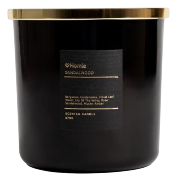 Świeca zapachowa Homla Veluma Sandalwood 870 g (5906496740183) - obraz 3
