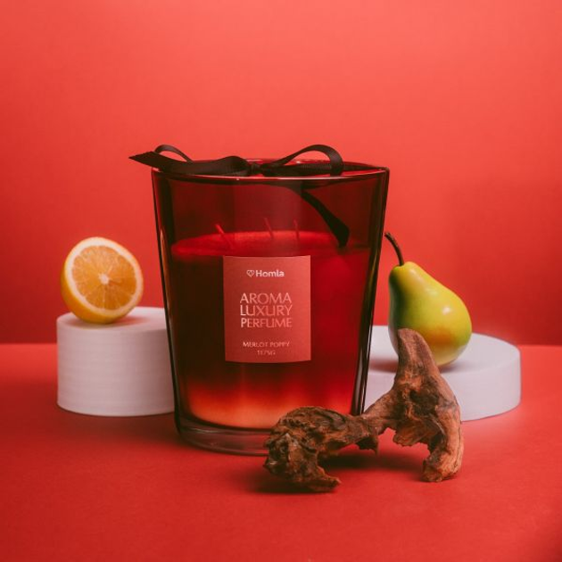 Świeca zapachowa Homla Ember Merlot Poppy 1175 g (5906496740220) - obraz 5