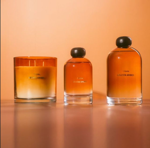 Świeca zapachowa Homla Glow Golden Amber 870 g (5906496740121) - obraz 7