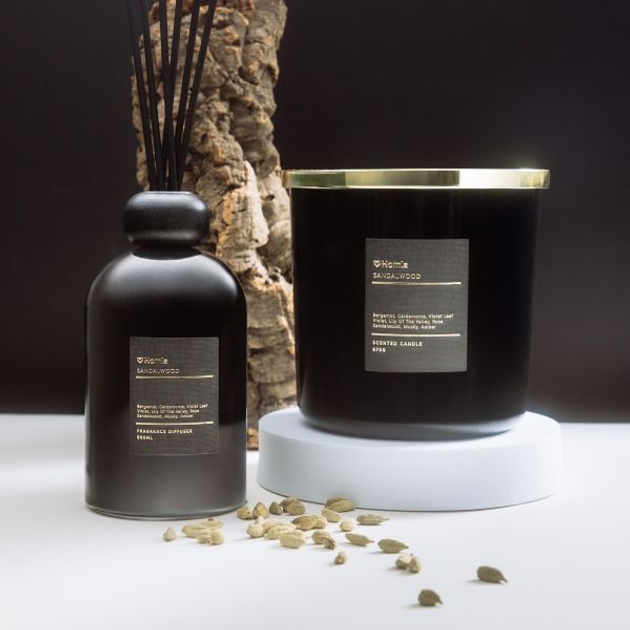 Świeca zapachowa Homla Veluma Sandalwood 870 g (5906496740183) - obraz 5