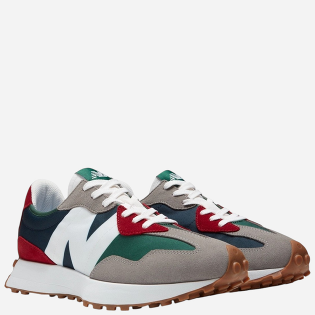 Чоловічі кросівки New Balance 327 MS327PWA 47.5 (13US) 31 см Сірі/Темно-сині/Червоні/Зелені (195907812549) - зображення 2