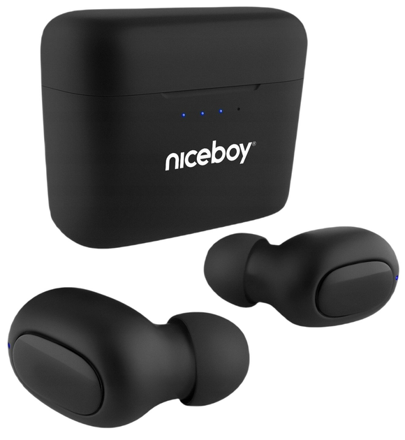 Słuchawki bezprzewodowe Niceboy HIVE Podsie 3 Black (hive-podsie-3) - obraz 2