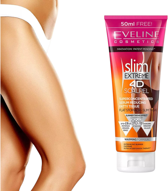 Суперконцентрированная сыворотка Eveline Slim Extreme 4D Scalpel для уменьшения жировых отложений 250 мл (5901761967708) 