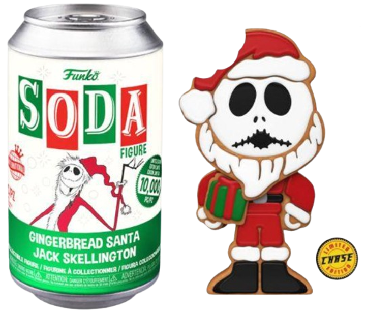 Фігурка-сюрприз Funko Soda Gingerbread Santa Jack Skellington 10.8 см (889698687614) - зображення 2