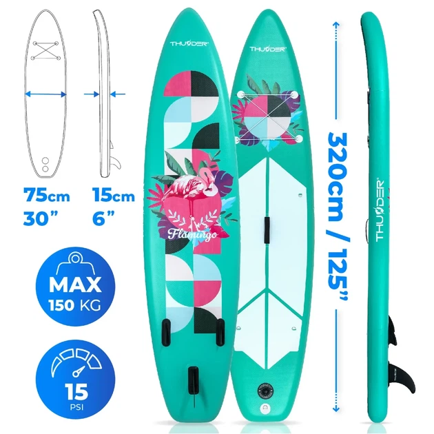 Надувная SUP доска Сапборд THUNDER FLAMI 10'6" - изображение 8