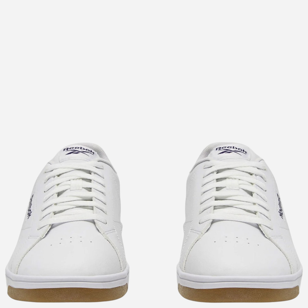 Чоловічі кеди низькі Reebok Court Clean 100074368 42 (8UK) Білі з синім (1200143033166) - зображення 4