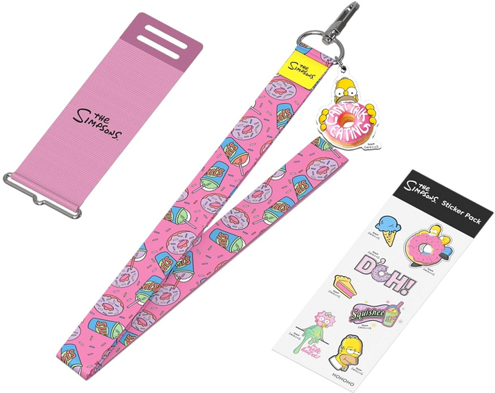 Zawieszka Samsung The Simpsons Silicone with Strap do Galaxy Z Flip 3 Pink (GP-TOF711HOEPW) - obraz 2