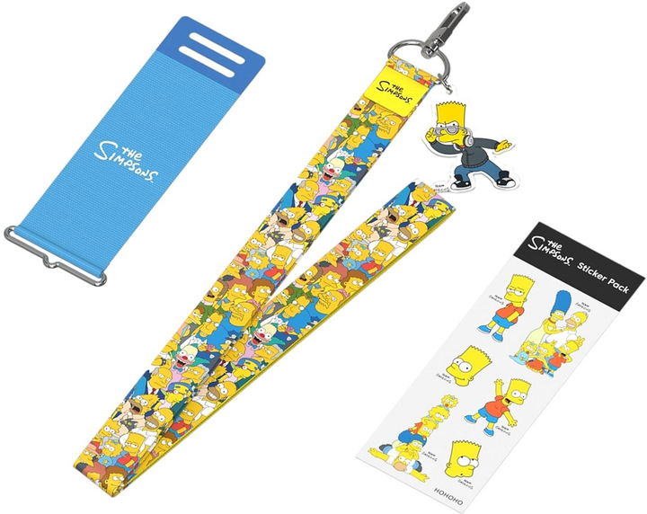 Ремінець Samsung The Simpsons Silicone with Strap до Galaxy Z Flip 3 Blue (GP-TOF711HODLW) - зображення 2