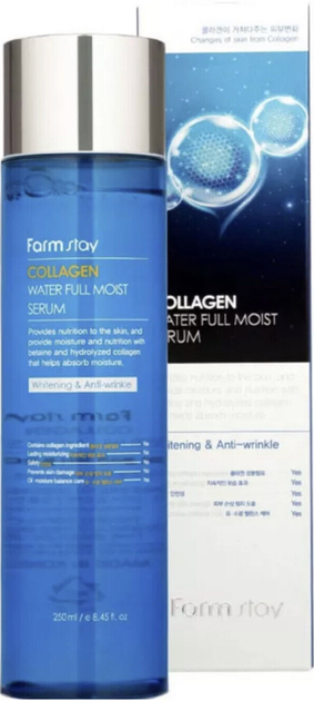 Сироватка для обличчя Farmstay Collagen Water Full Moist зволожувальна 250 мл (8809480770876) - зображення 2