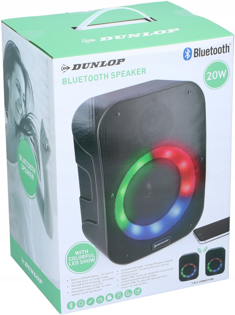 Przenośny głośnik Dunlop 495002 Black (8711252495002) - obraz 4