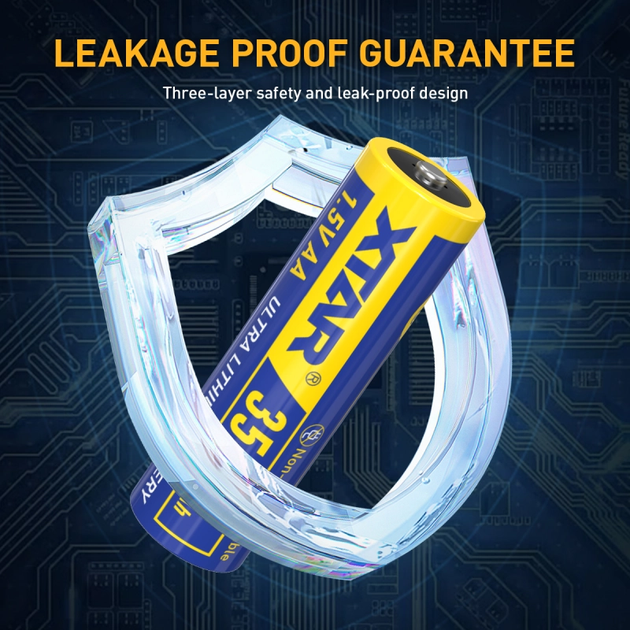 Батарейка одноразова літієва AA XTAR Ultra 3500D 1.5V Lithium 3500mAh | мaкс. розряд - 2.5А | набір 4шт. - Фото 6 Батарейка одноразова літієва AA XTAR Ultra 3500D 1.5V Lithium 3500mAh | мaкс. розряд - 2.5А | набір 4шт. - изображение 6