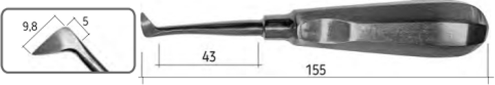 Елеватор кореневий Surgicon Seldin лівосторонній SD-0709-4L (2000988946893) - зображення 2