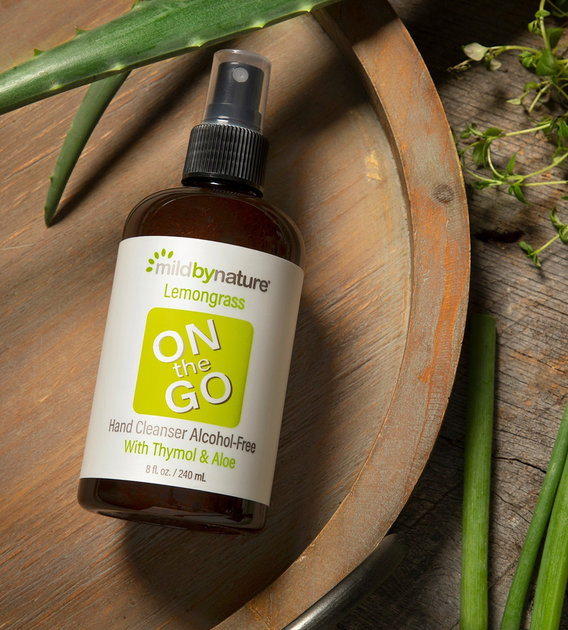 Очисний засіб для рук Mild By Nature On the Go без спирту Лемонграс 60 мл - зображення 2