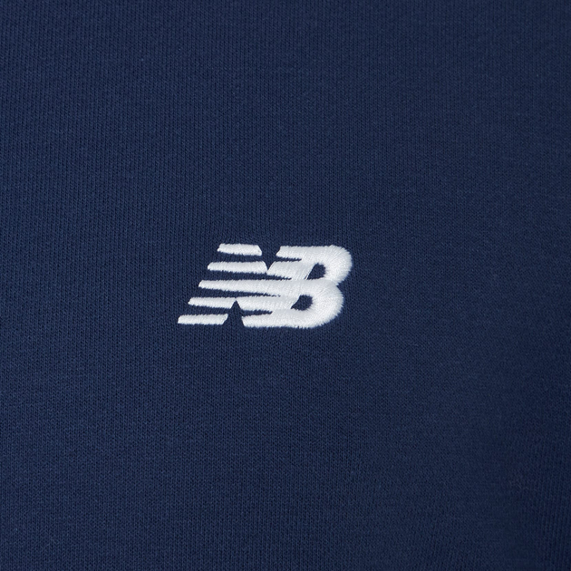Bluza męska rozpinana streetwear z kapturem New Balance Stacked Logo MJ41501 L Granatowa (197375352541) - obraz 7