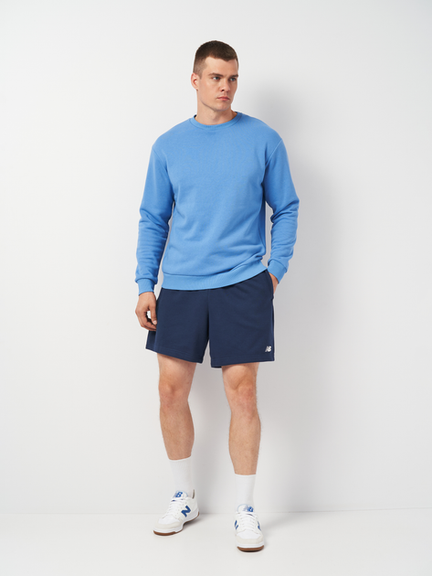 Шорти бавовняні короткі чоловічі New Balance Small Logo MS41520 L Сині (197375395074) - зображення 3