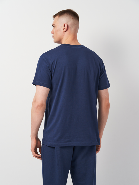 T-shirt męski bawełniany New Balance Stacked Logo MT41502 2XL Granatowy (196941811260) - obraz 2