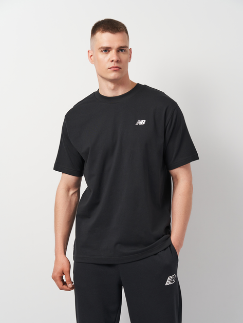 Футболка бавовняна довга чоловіча New Balance Sport Essentials Small Logo MT41509 XL Чорна (196941810645) - зображення 1