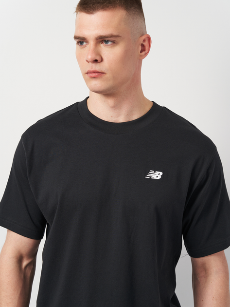 Футболка бавовняна довга чоловіча New Balance Sport Essentials Small Logo MT41509 S Чорна (196941810638) - зображення 4