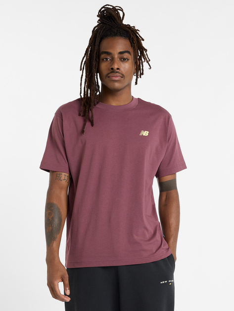 T-shirt męski New Balance Sport Essentials Logo MT41580 M Bordowy (197967282997) - obraz 1