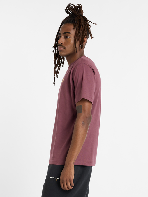 T-shirt męski New Balance Sport Essentials Logo MT41580 S Bordowy (197967283000) - obraz 3
