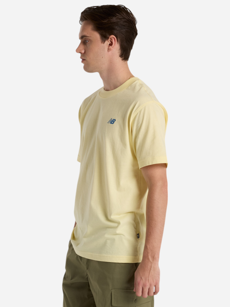 T-shirt męski New Balance Sport Essentials Logo MT41580 L Żółty (197967283048) - obraz 3
