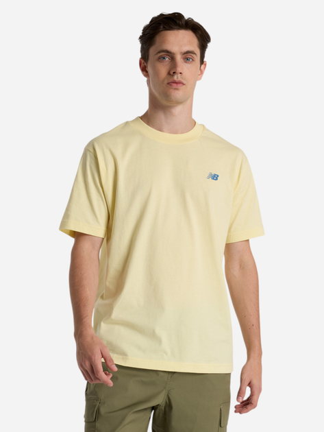 Футболка довга чоловіча New Balance Sport Essentials Logo MT41580 M Жовта (197967283055) - зображення 1