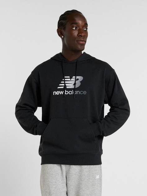 Худі чоловіче New Balance Sport Essentials Gradient Logo MT51514 S Чорне (197967321870) - зображення 1