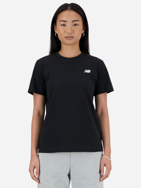 Футболка бавовняна довга жіноча New Balance Sport Essentials Jersey WT41509 L Чорна (197375385112) - зображення 1